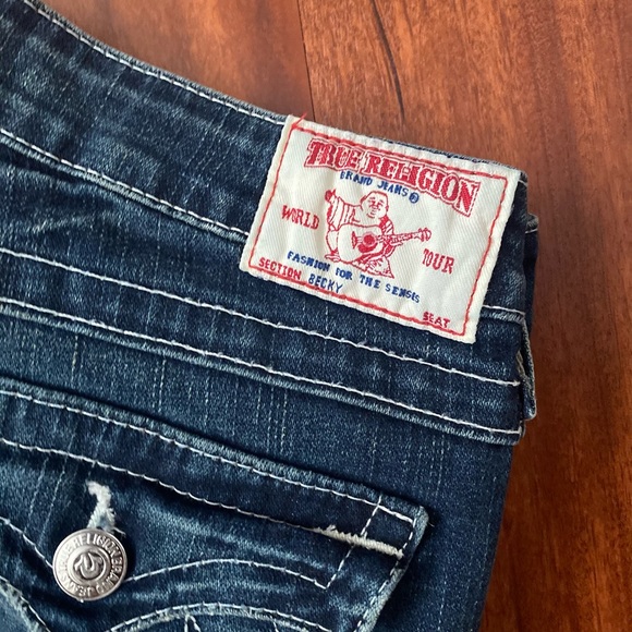 True Religion Medium Wash Bootleg Jeans - Picture 3 of 6
